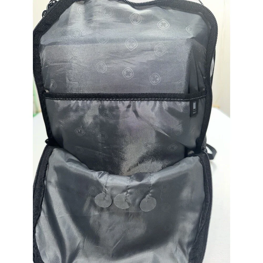 SwissGear Wenger Airflow Back System Laptop Backpack Gray Black Travel Bag